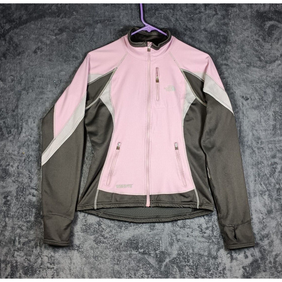 The North Face Flight Series Jacket Women Size Small Pink Gray Full Zip Running - Picture 1 of 11